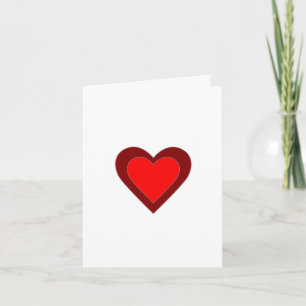 Red Brown Hearts Valentines Day 4Jojo Card