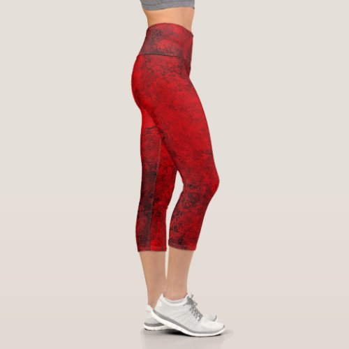 Red Brown High Waisted Capris  Zazzle_Growshop