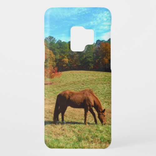 Red  Brown horse Teal Blue sky Case_Mate Samsung Galaxy S9 Case