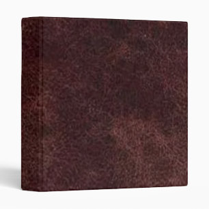 Red-Brown Leather Avery Binder