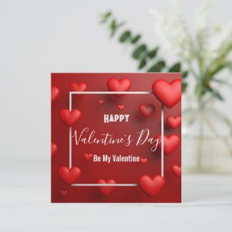 Red Brown Modern Valentine’s Day Greetings