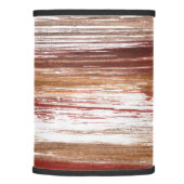 Red brown striped art lamp shade (Right)