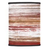Red brown striped art lamp shade (Front)