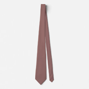 Red Brown Terracotta 976A66 Color with Name Option Neck Tie