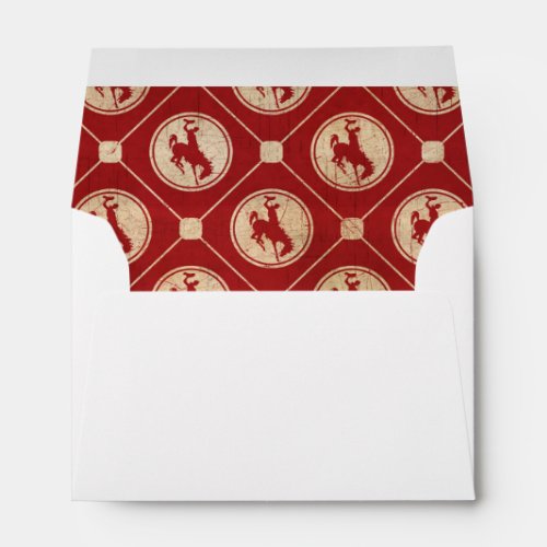 Red Brown Vintage Cowboy Envelope