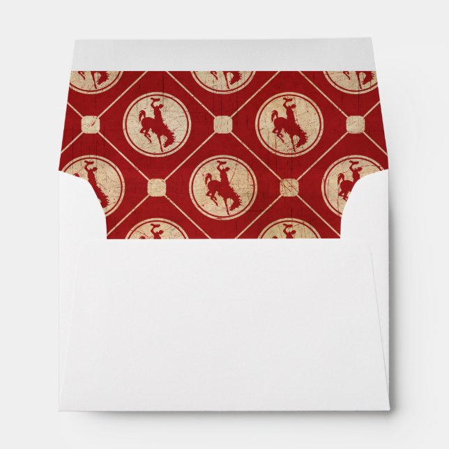 Red Brown Vintage Cowboy Envelope (Back (Bottom))