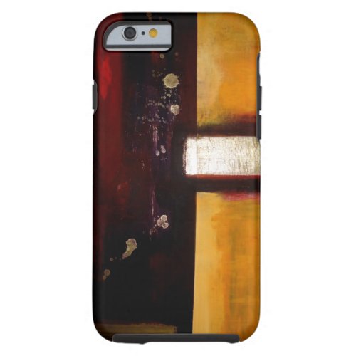 Red Brown Yellow Abstract Expressionist Artwork Tough iPhone 6 Case