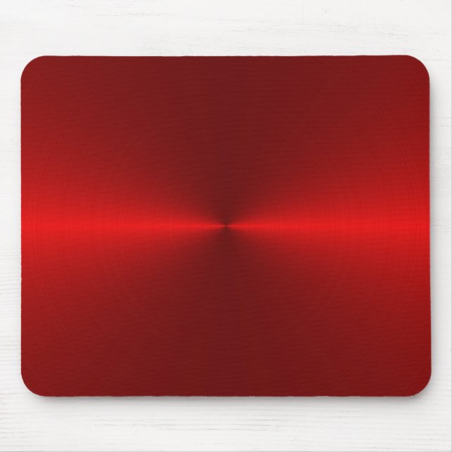 red brushed metal mouse pad (Front)