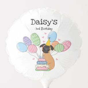 Red Brussels Griffon Birthday Party Balloon