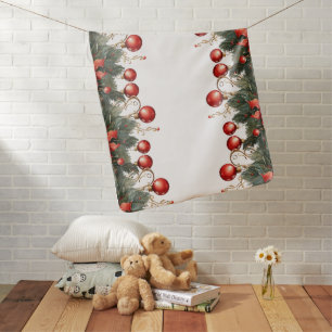 Red Bubble christmas Baby Blanket