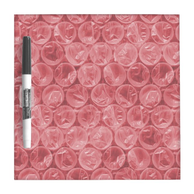 Red bubble wrap pattern Dry-Erase board (Front)