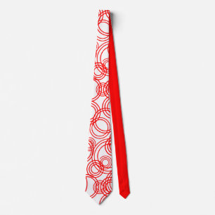 Red Bubbles Neck Tie