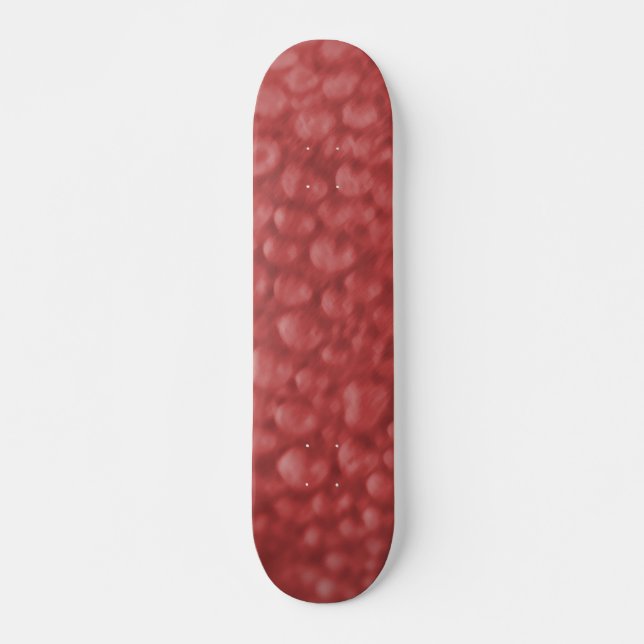 Red Bubbles Skateboard Deck (Front)