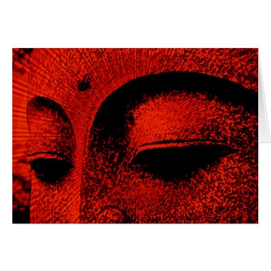 RED BUDDHA Card (Front Horizontal)