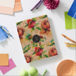Red budding roses watercolors pattern monogram iPad smart cover<br><div class="desc">Elegant red roses watercolors illustration on blond wood texture print.</div>