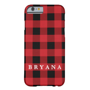 Red Buffalo Checkered Plaid Rustic Phone Case