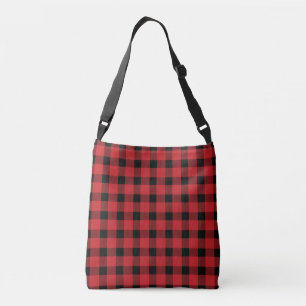 Red Buffalo Country Lumberjack Plaid Crossbody Bag
