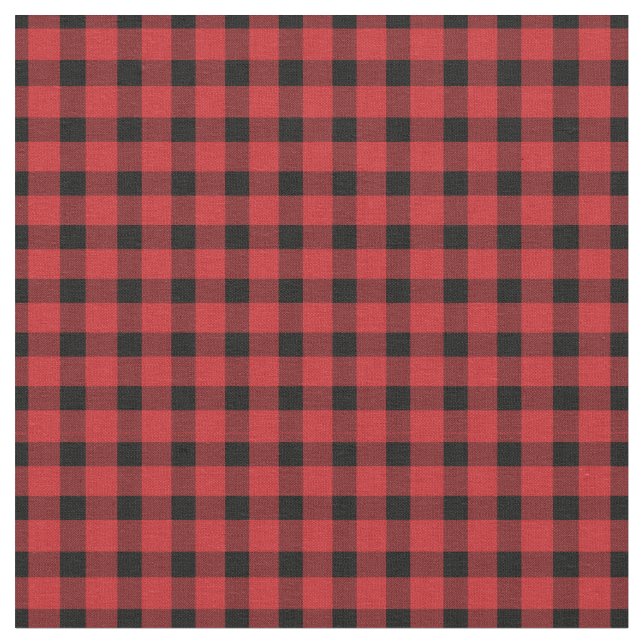 Red Buffalo Country Lumberjack Plaid Fabric (Close Up)
