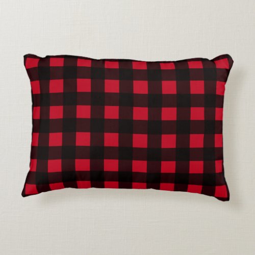 Red Buffalo Plaid Accent Pillow