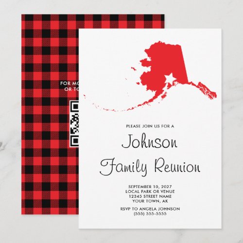 Red Buffalo Plaid Alaska Family Reunion