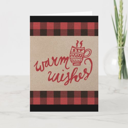 Red Buffalo Plaid Christmas Holiday Card