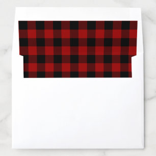 Red Buffalo Plaid Envelope Liner