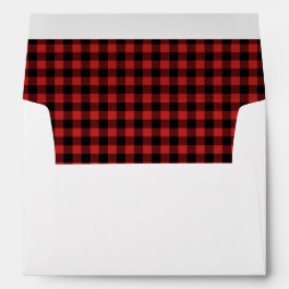 Red Buffalo Plaid Envelopes