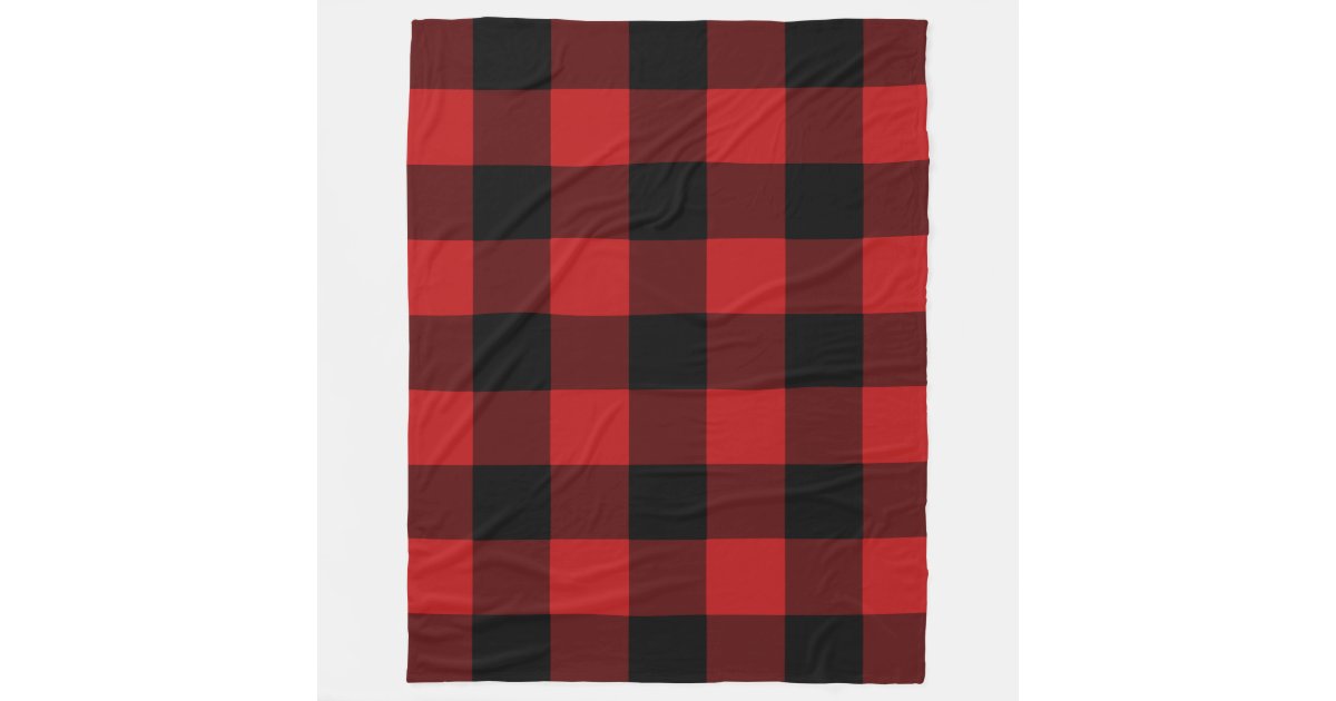 Red Buffalo Plaid Fleece Blanket
