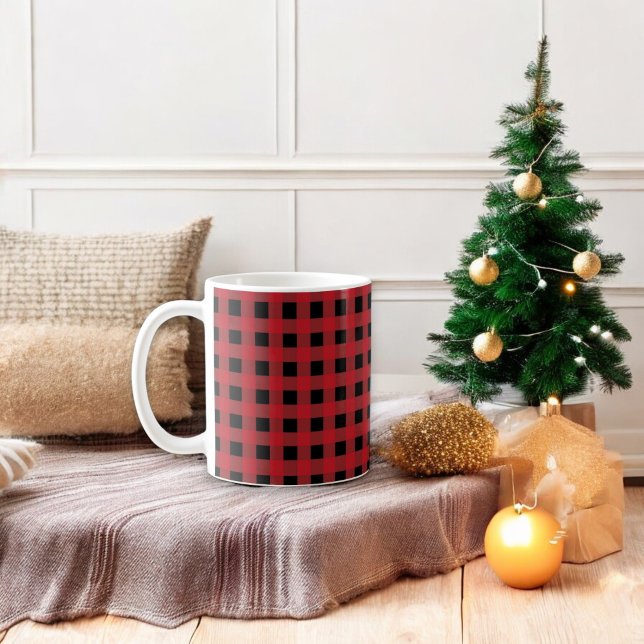 Red Buffalo Plaid Holiday Coffee Mug (Creator Uploaded)