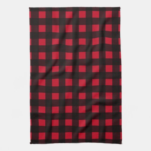 Red Buffalo Plaid Kitchen Towel