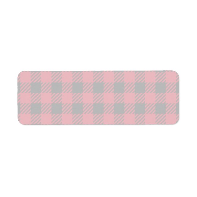 Red Buffalo Plaid Label (Front)
