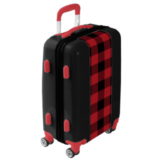 Red Buffalo Plaid Luggage