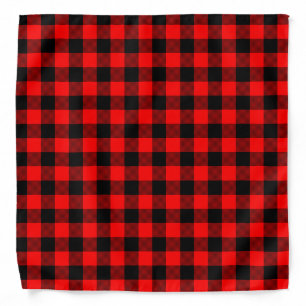 Red Buffalo Plaid Lumberjack Pattern Bandana