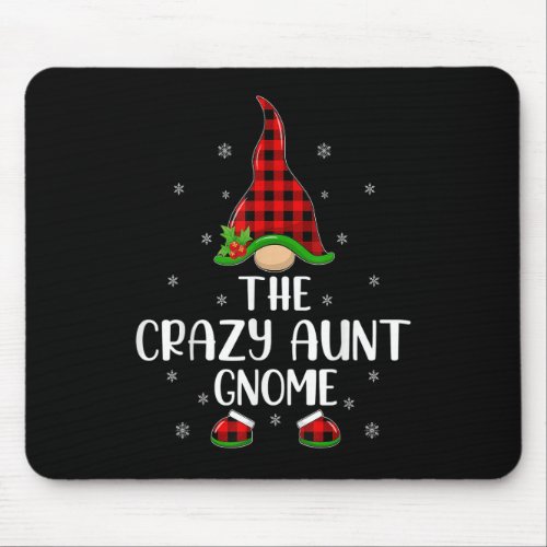 Red Buffalo Plaid Matching The Crazy Aunt Gnome Ch Mouse Pad
