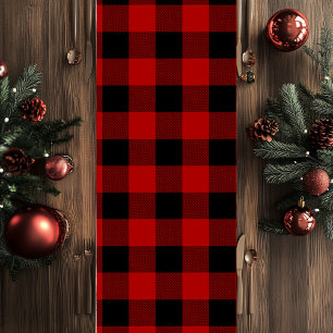 Red Buffalo Plaid & Merry Christmas Medium Table Runner