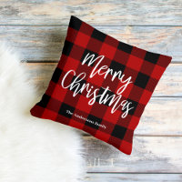 Red Buffalo Plaid & Merry Christmas |Personal Name