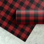 Red Buffalo Plaid Pattern Christmas Gift Wrapping Paper<br><div class="desc">This red buffalo plaid pattern Christmas gift wrapping paper is perfect for a traditional holiday present. The design features a classic red and black buffalo plaid pattern.</div>