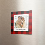 Red Buffalo Plaid & Personal Name And Photo Magnet<br><div class="desc">Step into the world of timeless style with our Classic Red Buffalo Plaid personalized products on Zazzle! Whether you're looking to add a touch of rustic charm to your life or searching for the perfect gift, our collection has something for everyone. Discover the enduring charm of Red Buffalo Plaid and...</div>