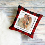 Red Buffalo Plaid & Personal Name And Photo Outdoor Pillow<br><div class="desc">Step into the world of timeless style with our Classic Red Buffalo Plaid personalized products on Zazzle! Whether you're looking to add a touch of rustic charm to your life or searching for the perfect gift, our collection has something for everyone. Discover the enduring charm of Red Buffalo Plaid and...</div>