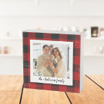 Red Buffalo Plaid & Personal Name And Photo Wooden Box Sign<br><div class="desc">Step into the world of timeless style with our Classic Red Buffalo Plaid personalized products on Zazzle! Whether you're looking to add a touch of rustic charm to your life or searching for the perfect gift, our collection has something for everyone. Discover the enduring charm of Red Buffalo Plaid and...</div>