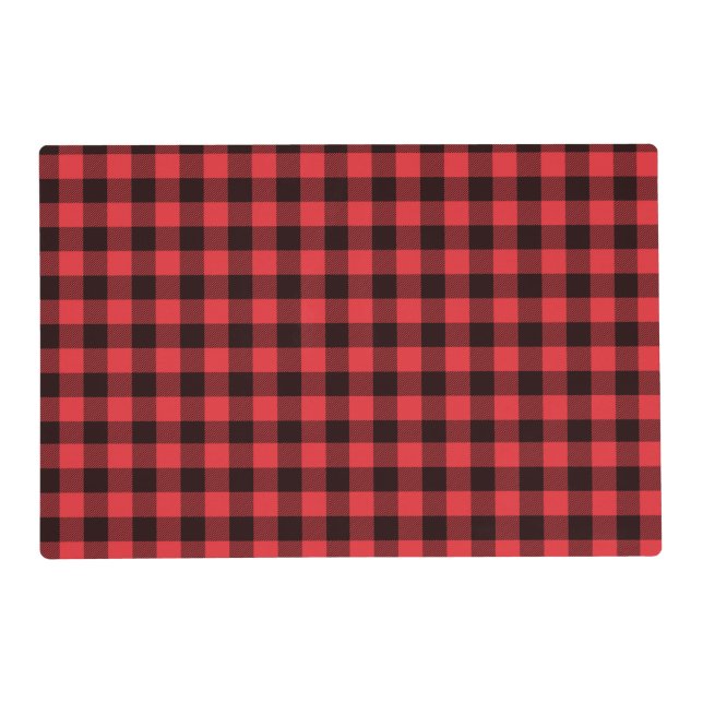Red Buffalo Plaid Placemat (Front)