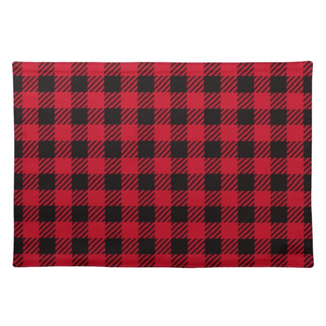 Red Buffalo Plaid Placemat (Front)