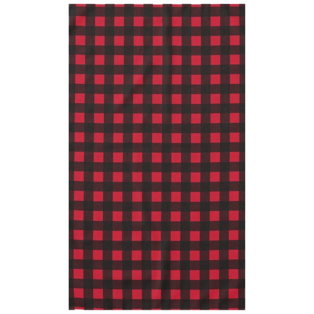 Red Buffalo Plaid Tablecloth (Front)