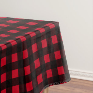 Red Buffalo Plaid Tablecloth