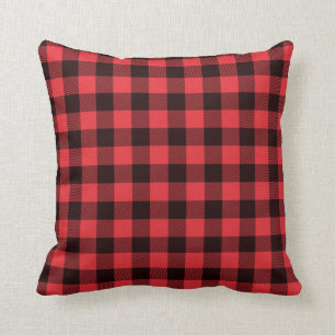 Red Buffalo Plaid Throw Pillow