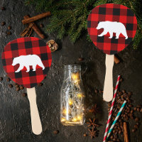 Red Buffalo Plaid & White Bear