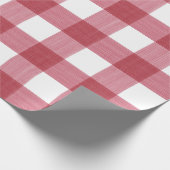 Red Buffalo Plaid Wrapping Paper (Corner)