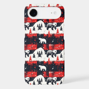 Red Buffalo Plaids Polar Bear iPhone 17 Air Case