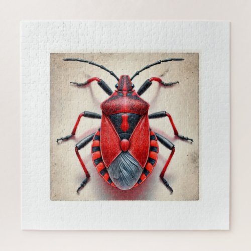 Red Bug Insect 090724IREF122 _ Watercolor Jigsaw Puzzle
