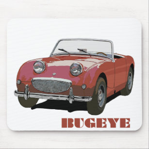 Red Bugeye Mouse Pad